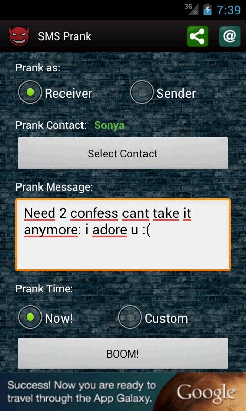 SMS Prank