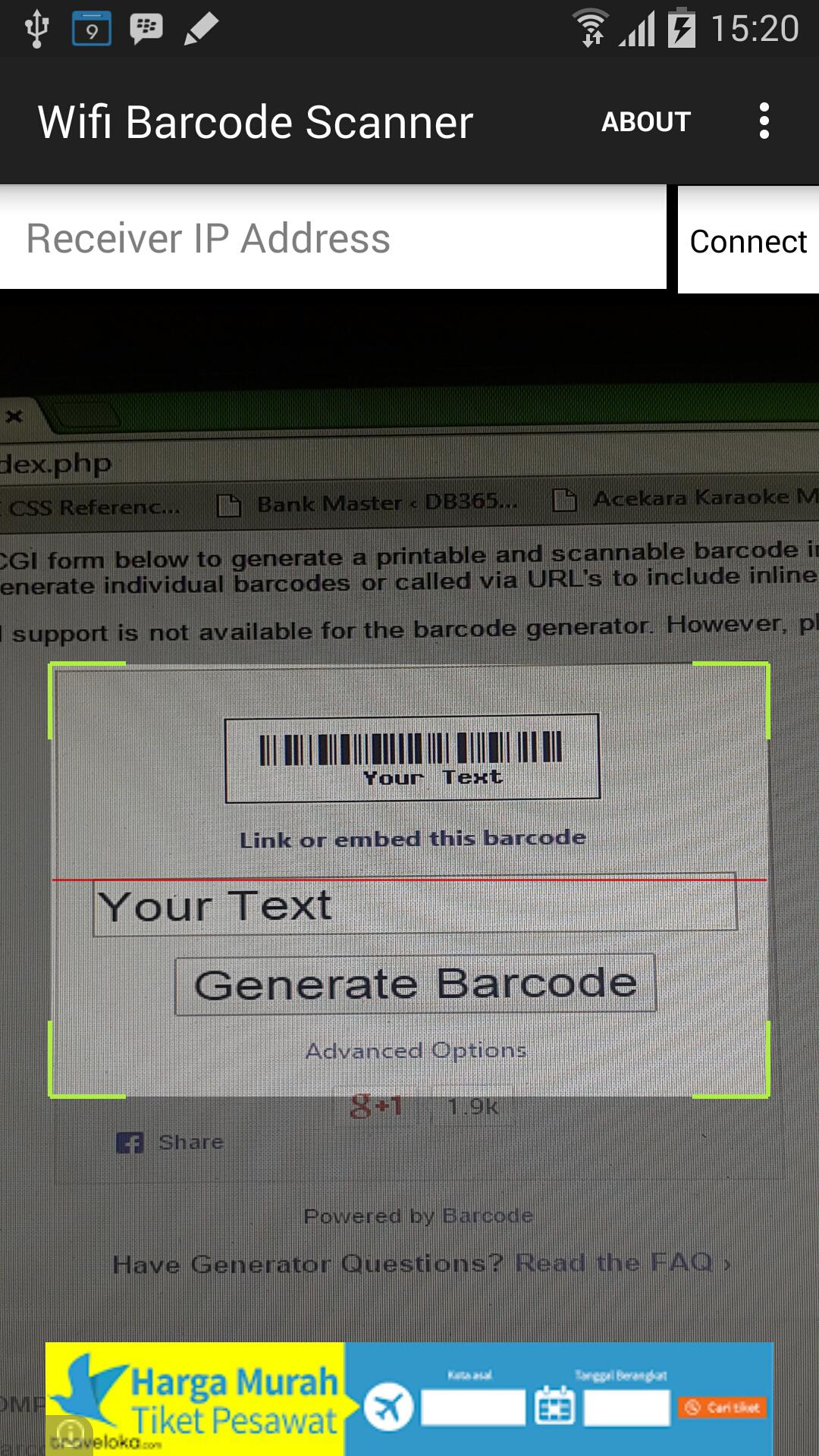 WiFi Barcode Scanner