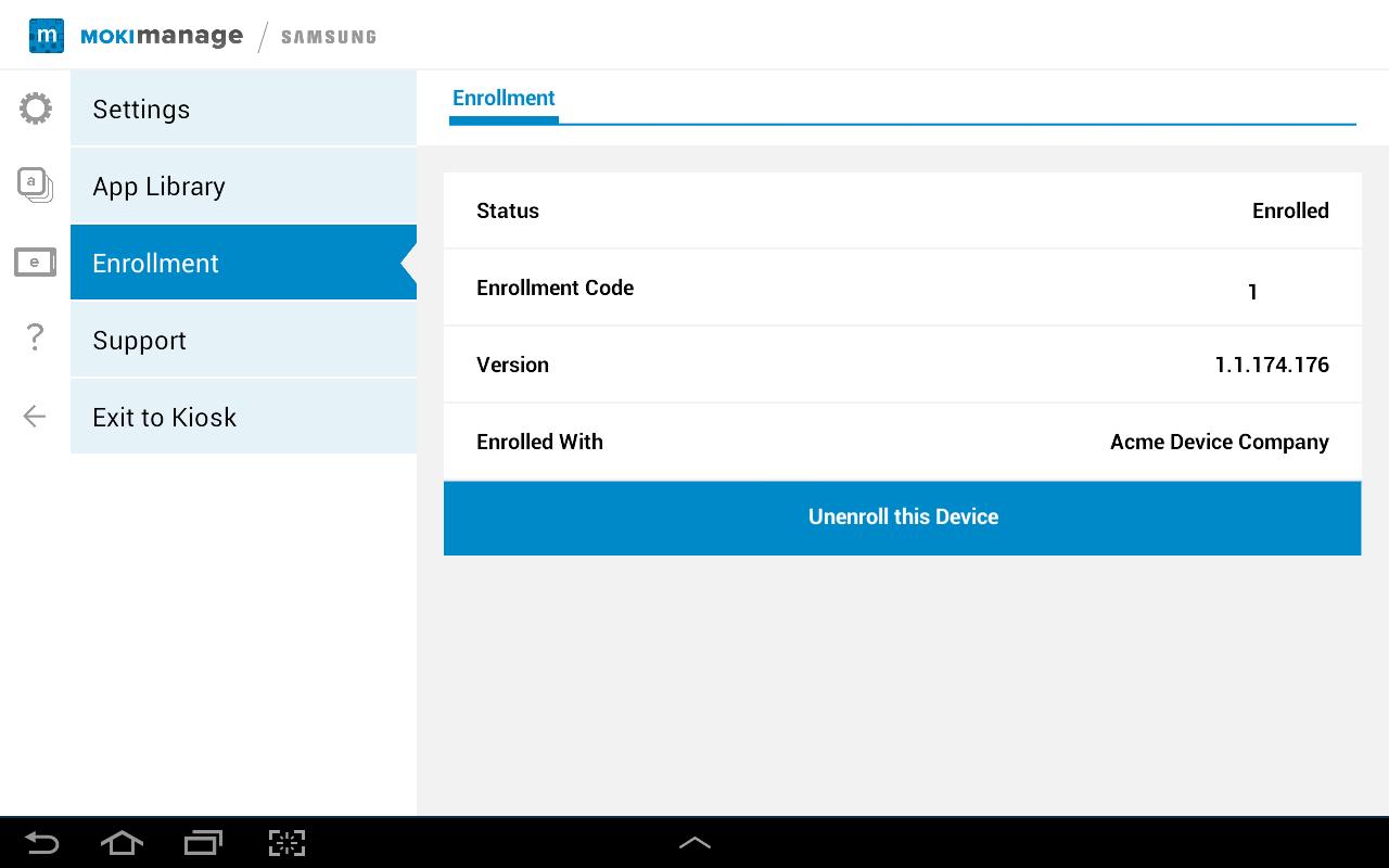 MokiManage Samsung