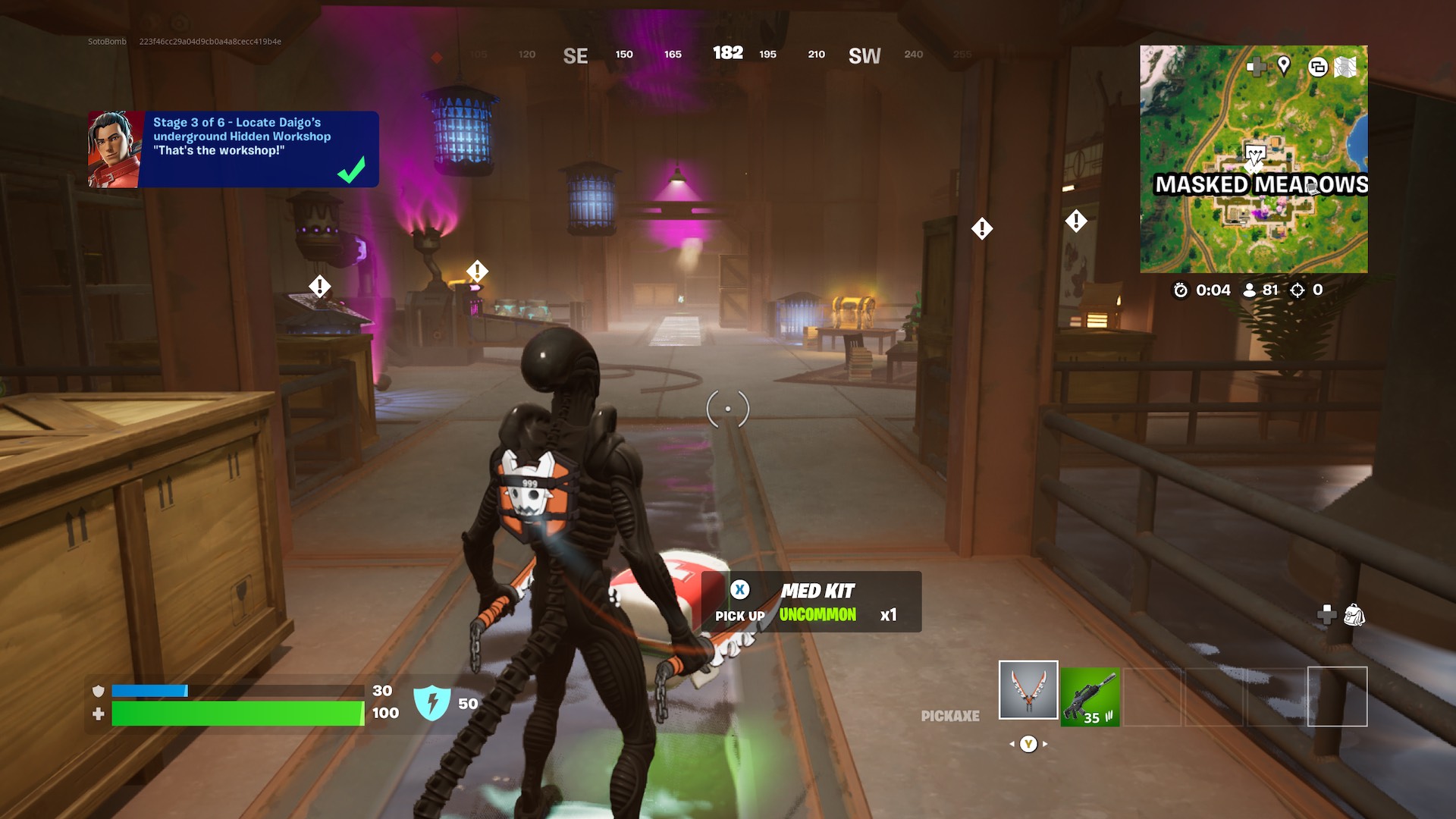 كيفية تحديد موقع ورشة Daigo المخفية تحت الأرض في Fortnite