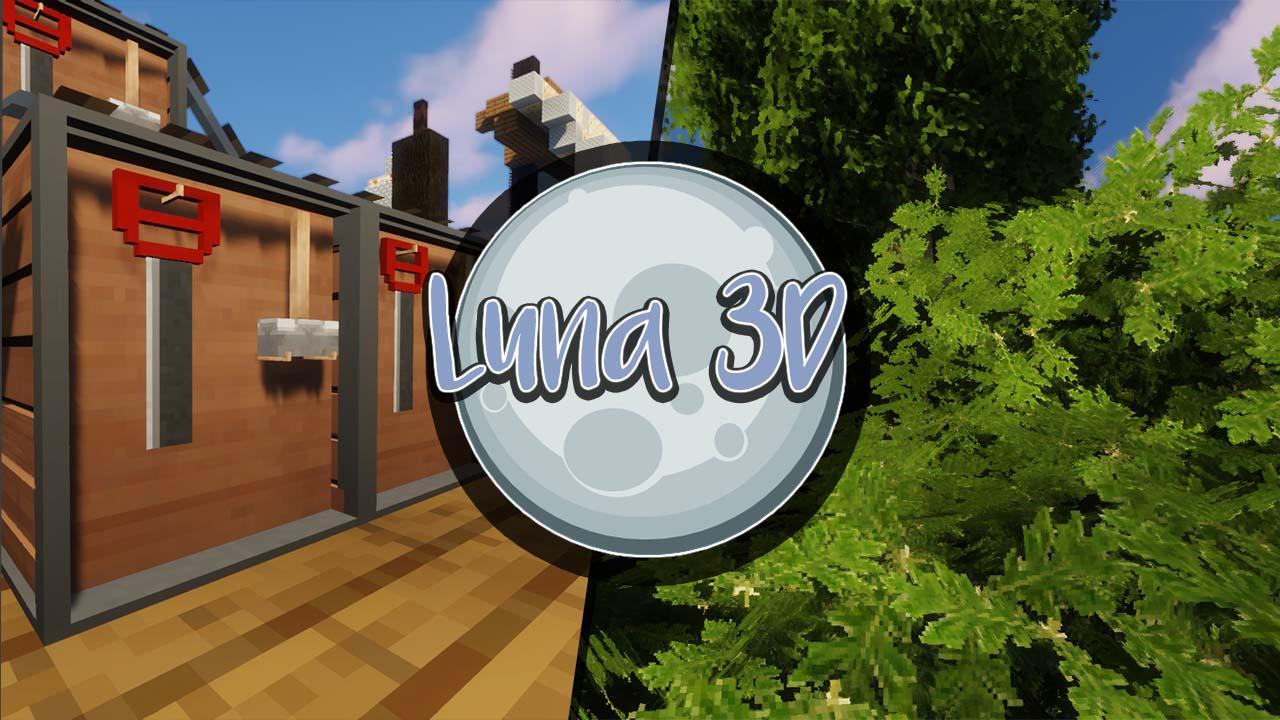 Minecraft Luna 3D Resource Package