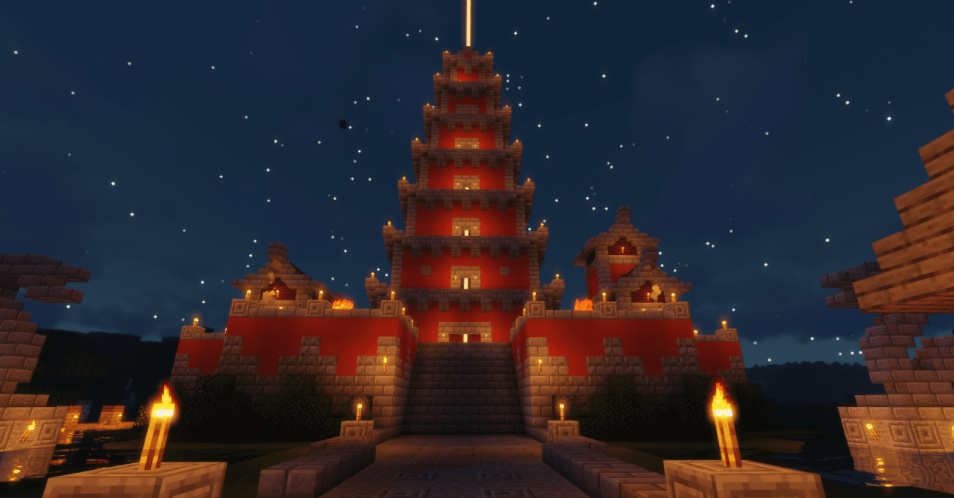 Peta Kuil Asia Minecraft