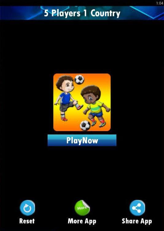 5 Players 1 Country