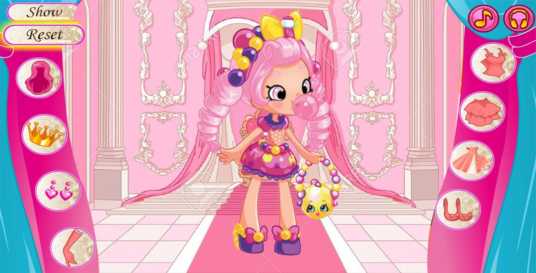 Little shopkins girl dressup