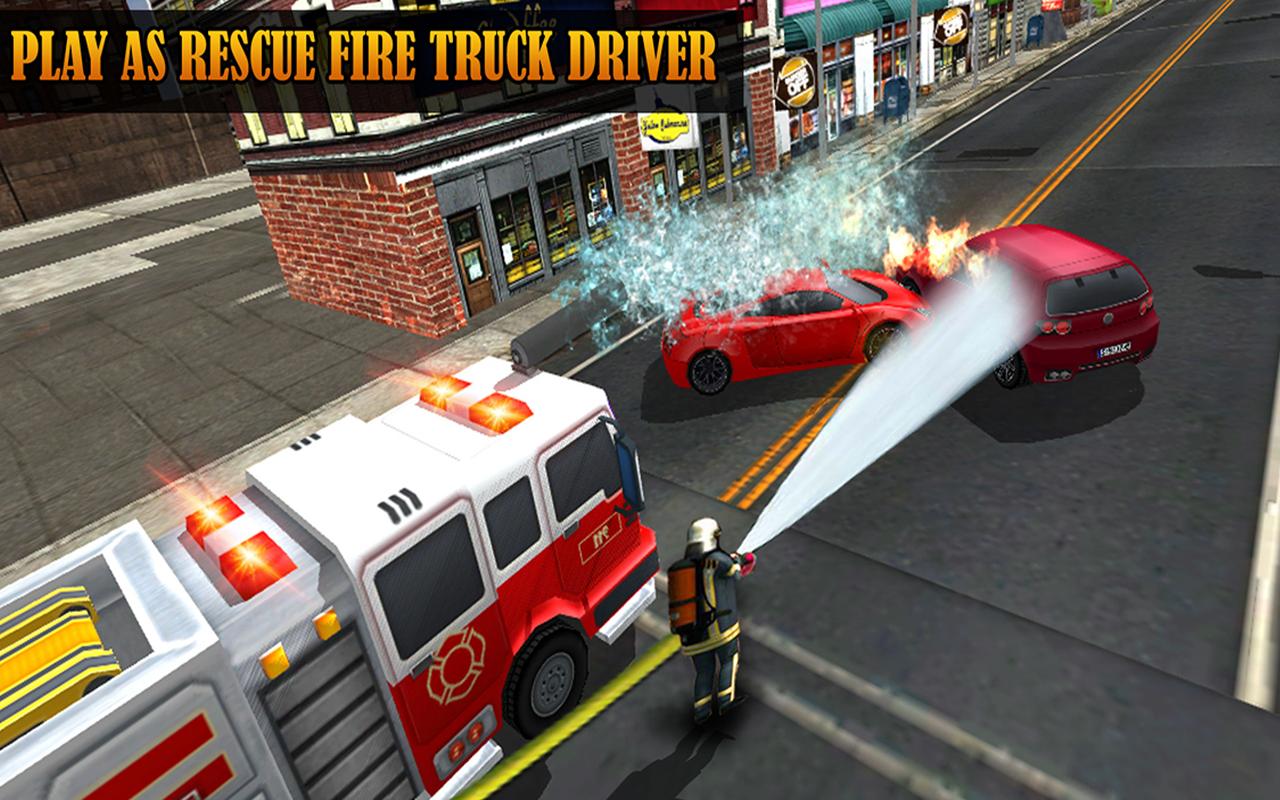 911 Fire Truck Rescue Sim 3D