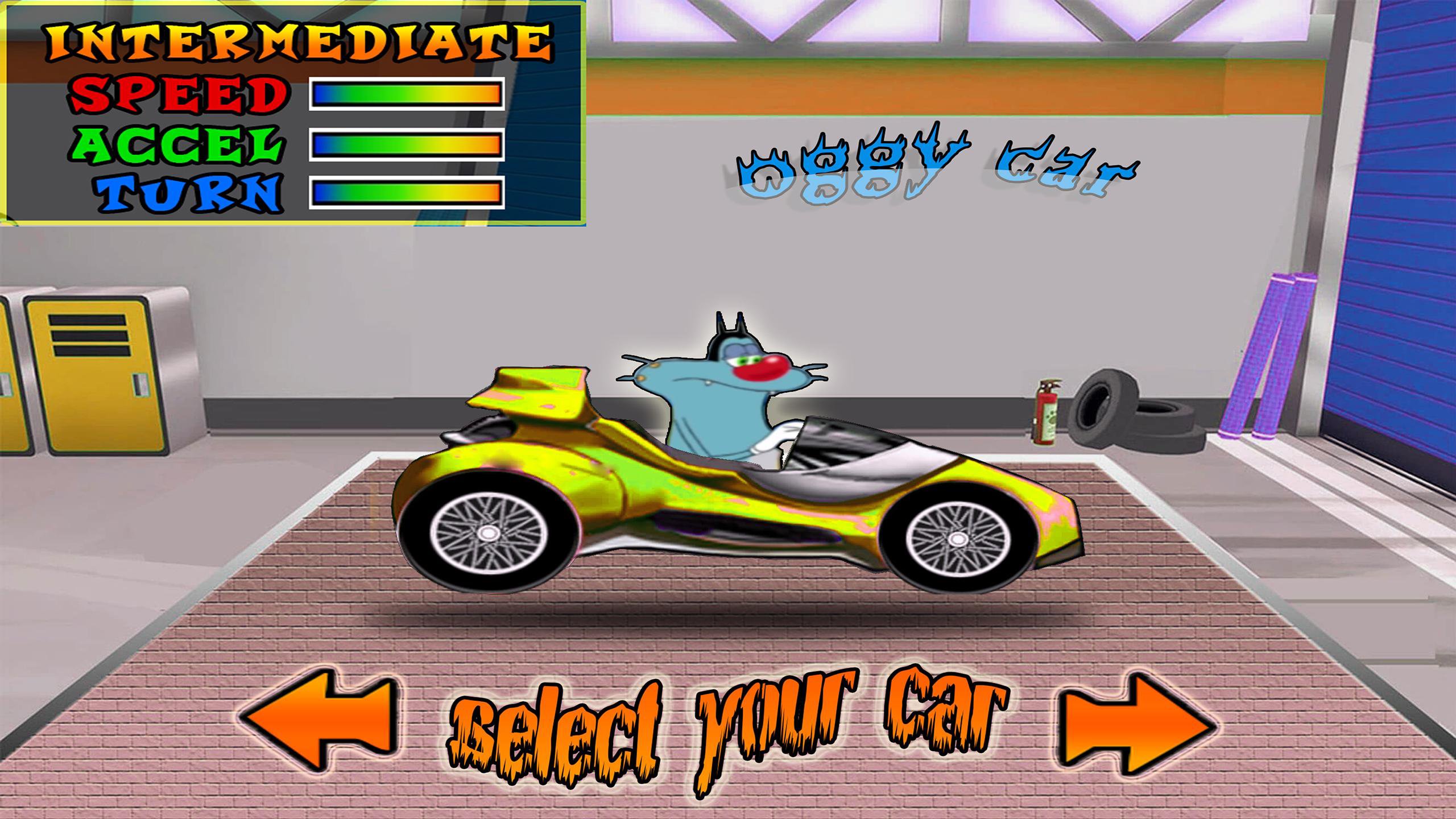 oggy hill car  racing